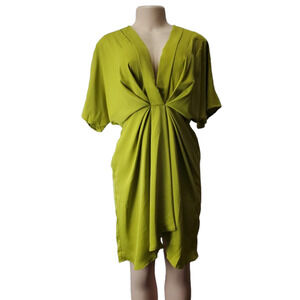 Shein women's citrus wrap dress size L